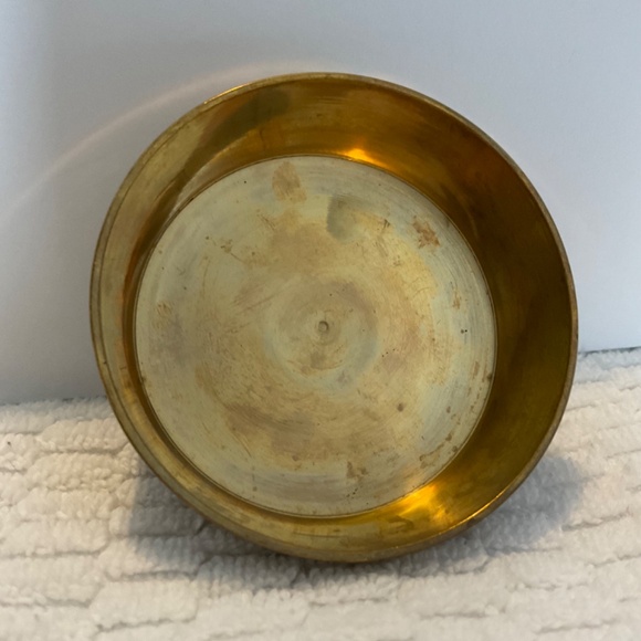 Vintage Bethlehem and Jerusalem Cross Pyx - Enamelled Brass - Picture 11 of 14